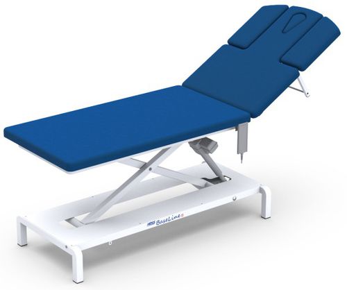 Mesa de exame elétrica - BASELINE 5 - Hess Medizintechnik - com altura regulável / com encosto regulável / ergonômica