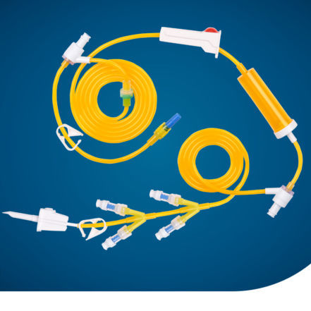Kit de infusão para quimioterapia - KS-IV407 - Kapsam - com câmara de gotejamento / com torneira / com conector em Y