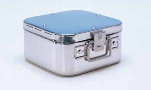 Container de esterilização de instrumentos - 2044 - C.B.M. - em aço inoxidável / liso
