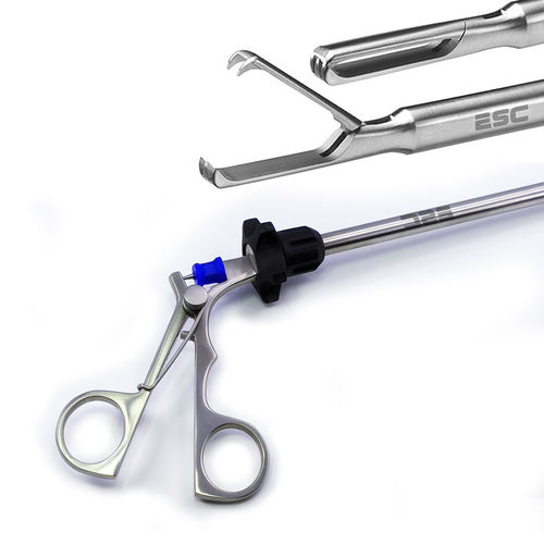 Pinça laparoscópica - ESC Medicams - de preensão / reutilizável / em aço inoxidável