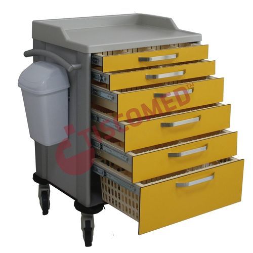Carrinho hospitalar - TEC 4525 - Tiscomed - para hospital / para medicamentos / para tratamentos
