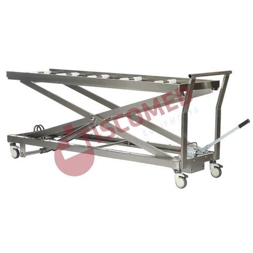 Carro-maca de transferência - TOMU 6200 - Tiscomed - para cadáver / manual / hidráulico
