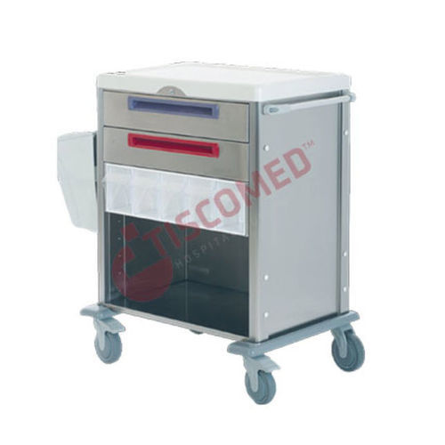 Carrinho hospitalar - TCDE 1530 - Tiscomed - para hospital / para medicamentos / para curativos