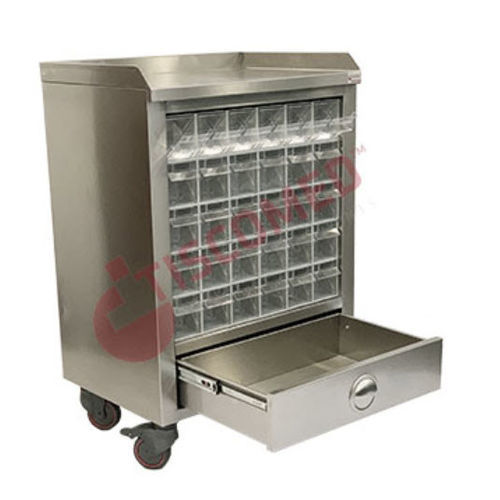Carrinho hospitalar - TCDE 1560 - Tiscomed - para hospital / para medicamentos / para tratamentos