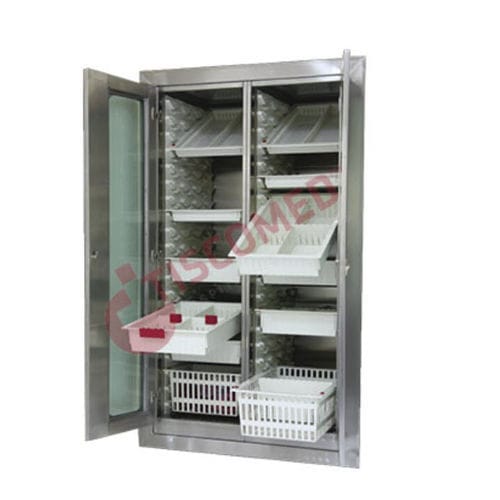 Armário para sala de cirurgia - TORC 2830 - Tiscomed - de segurança / multifuncional / com prateleiras