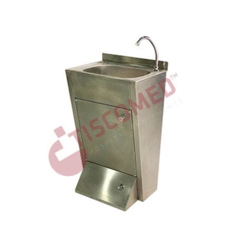 Pia para zona de higiene - TINI 4080 - Tiscomed - médico-hospitalar / com 1 posto / em aço inoxidável
