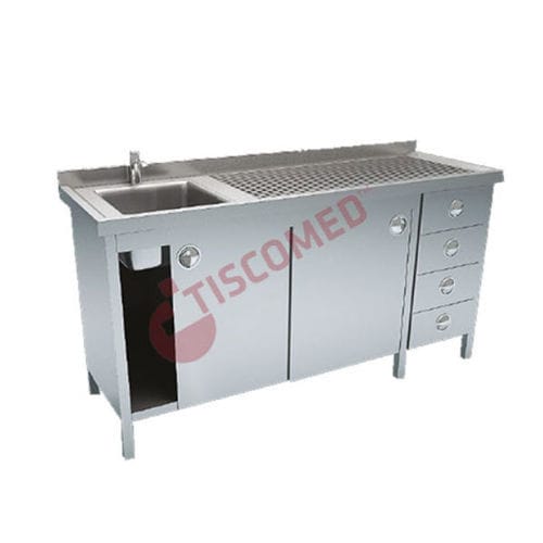 Estação de pré-limpeza para instrumentos médicos - TINI 4020 - Tiscomed - para o setor médico / compacta / com sistema de secagem