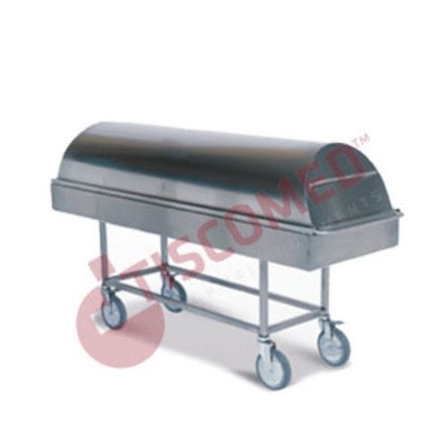 Carro para cadáver para hospital - TOMU 6280 - Tiscomed - para transporte de caixão / de transporte / de transferência