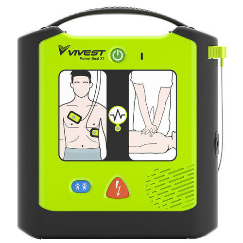 Desfibrilador externo semiautomático - PowerBeat AED X1 - ViVest Medical Technology Co., Ltd. - para treinamento / para espaço público / para uso doméstico