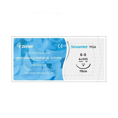 Fio de sutura absorvível - PGA - Changzhou Zener Medtec - para cirurgia oftalmológica / para cirurgia geral / para cirurgia ortopédica
