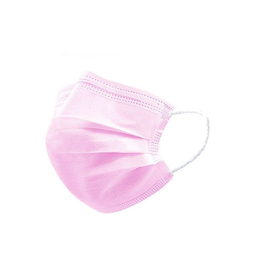 Máscara cirúrgica para adulto - Changzhou Zener Medtec - rosa / de tripla camada / descartável