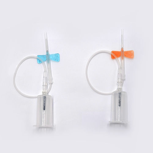 Agulha para coleta de sangue - HWTAi - com dispositivo de segurança / com aletas