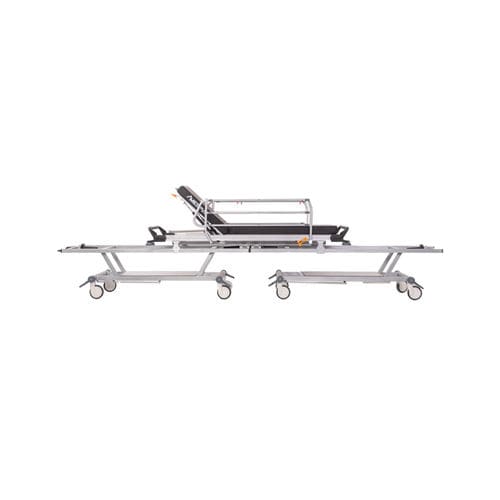 Carro-maca de emergência - PRONTO TRANSFER - HOSPITOOL MEDICAL DEVICES INC. - de transferência / hidráulico / com altura regulável
