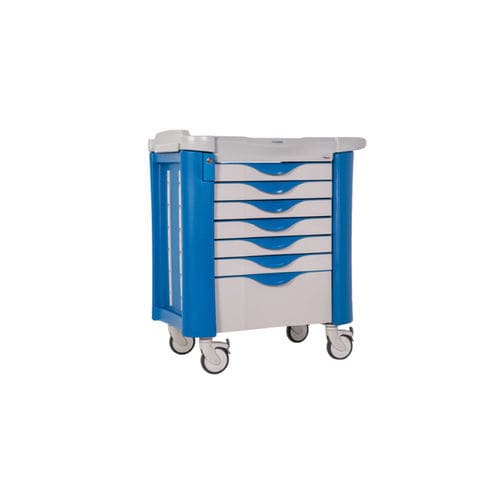 Carrinho hospitalar - MC - HOSPITOOL MEDICAL DEVICES INC. - para cilindros de oxigênio / para desfibrilador / para medicamentos