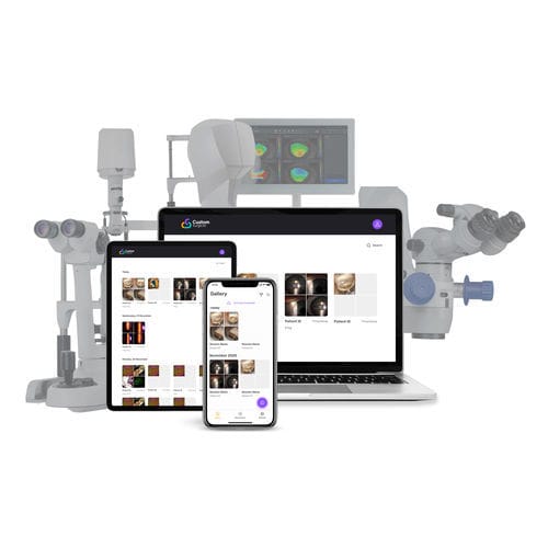 Software de gestão de dados - MicroREC Connect - Custom Surgical - médico-hospitalar / para exames de imagem / para oftalmologia