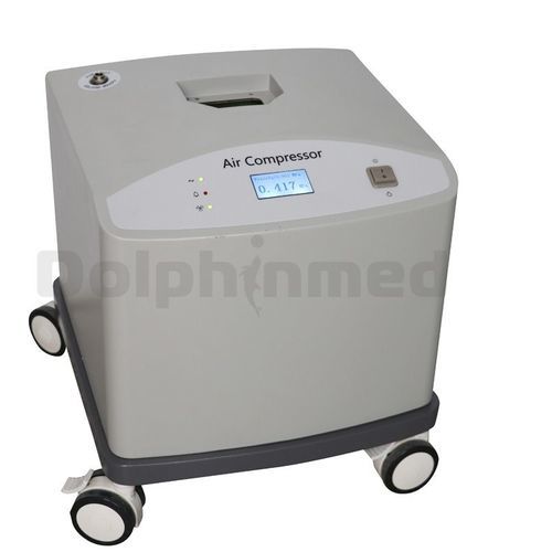 Compressor hospitalar -  DC100APLus - Shandong Dolphinmed Technology - com rodízios / sem óleo / com bomba