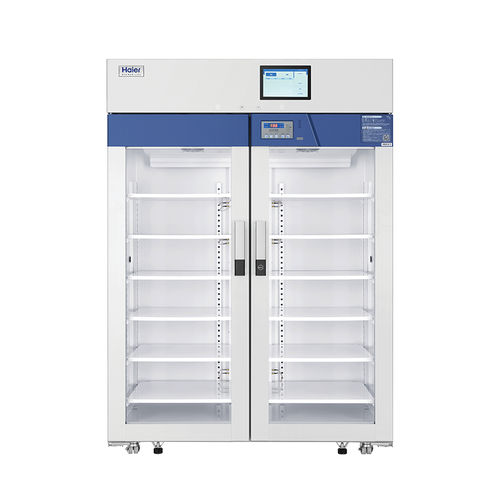 Refrigerador para farmácia - HYC-1099R - Haier Biomedical - vertical / com 2 portas / com porta de vidro