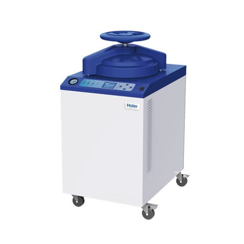 Esterilizador hospitalar a vapor saturado - HRLM-80 - Haier Biomedical - com rodízios / automático