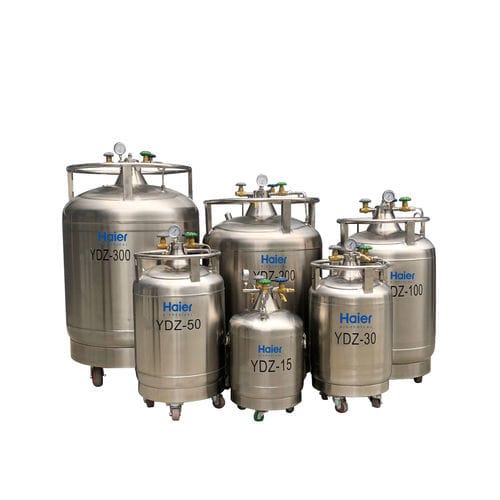Container para nitrogênio líquido - YDZ series - Haier Biomedical - para laboratório / em aço inoxidável / a vácuo
