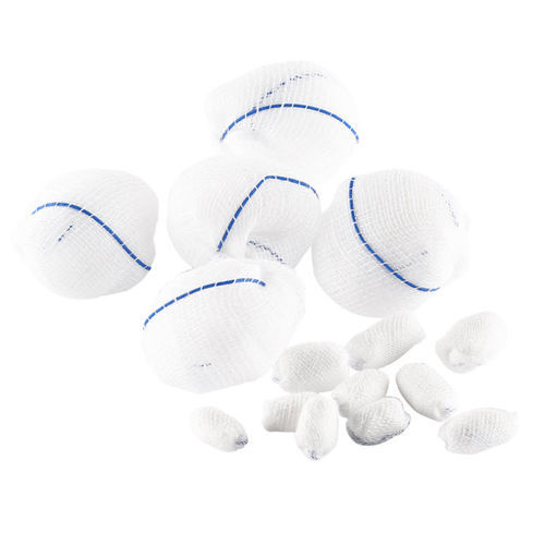 Bolas de gaze em algodão - Hubei Qianjiang Kingphar Medical Material - estéril / hemostática / absorvente