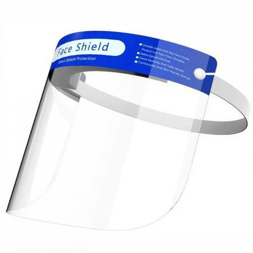 Protetor facial caixa de 100 unid. - Pancom - azul / médico-hospitalar / para sala limpa