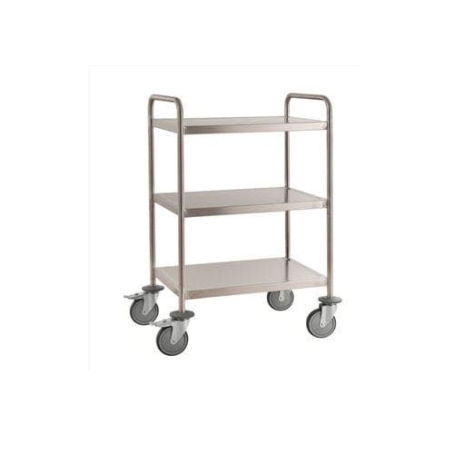Carrinho para hospital - KM60351MRM - Kongamek - para uso geral / de transporte / em aço inoxidável