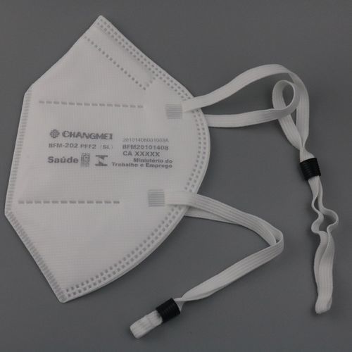 Máscara de proteção PFF2 - BFM-202 - Jiangsu Changmei Medtech - em tecido / semifacial / branca