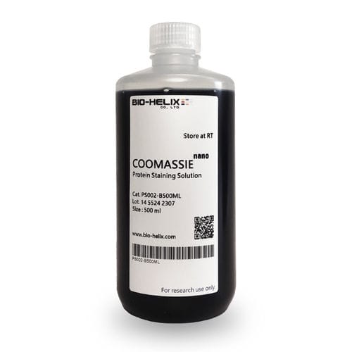 Reagente em solução - COOMASSIE nano - Bio-Helix - solução de coloração / corante / marcador de peso molecular de proteínas