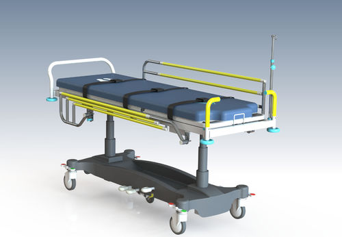 Maca de emergência - ST 400 - ALATURCA - ergonômica / hidráulica / Trendelenburg