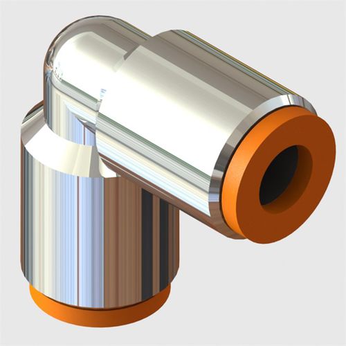 Conector para dispositivos médicos - E-F-170713 - The West Group Ltd - em latão / cotovelo