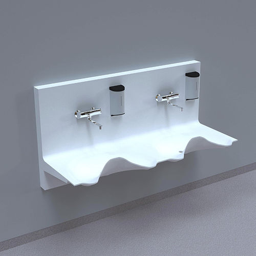 Lavatório para centro cirúrgico 2 postos - OV1720GW-01 - NOAS Sweden - em Corian®