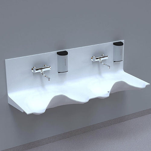 Lavatório para centro cirúrgico 2 postos - OV1720GW-02 - NOAS Sweden - em Corian®