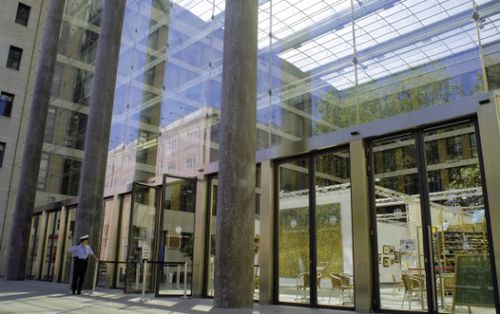 Porta de proteção - C 90 SU - KOS Spezialtüren GmbH - para hospital / de abrir / em aço inoxidável