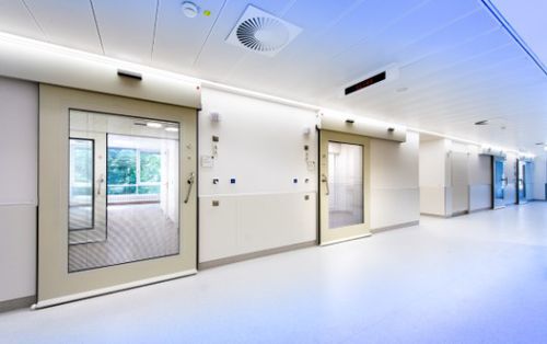 Porta de proteção - CLEAN K1-A / K2-A - KOS Spezialtüren GmbH - de proteção radiológica / para hospital / para sala limpa
