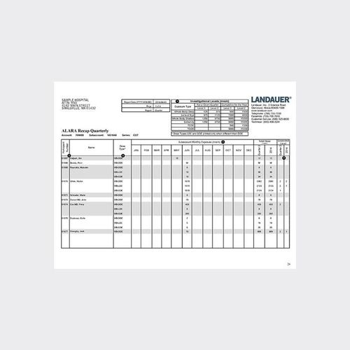 Software de gestão de relatório de cliente - ALARA Recap - LANDAUER - de criação de laudos / para hospital / odontológico