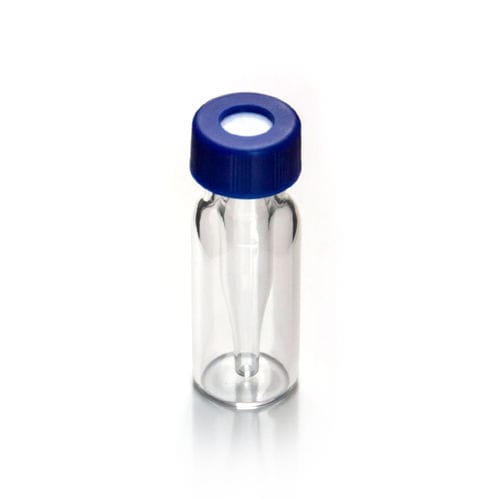 Vial para HPLC - 9mm  with Fused Insert  - ZHEJIANG AIJIREN TECHNOLOGY INC. - para cromatografia gasosa (GC) / em vidro borossilicato / com tampa de rosca