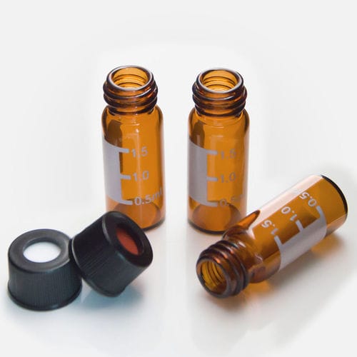 Vial para HPLC - 10-425 Screw Neck Vials With Cap - ZHEJIANG AIJIREN TECHNOLOGY INC. - para cromatografia gasosa (GC) / em vidro / graduado