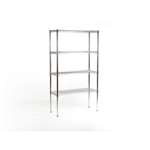 Estante com 4 prateleiras - Chrome - EROND - aramada