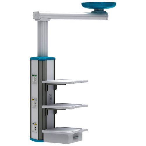 Estativa de braço de teto - Tecno Diseño SAS - para cuidados intensivos / para endoscopia / para sala de cirurgia