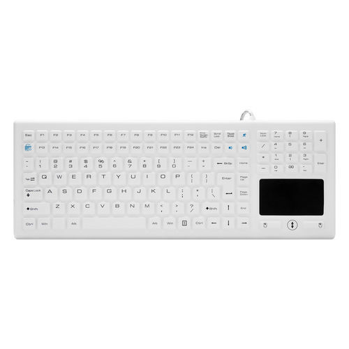Teclado hospitalar com touchpad - ATM-SK406T - Shezhen AITmon Technology Co,.Ltd - com teclado numérico / em silicone / lavável
