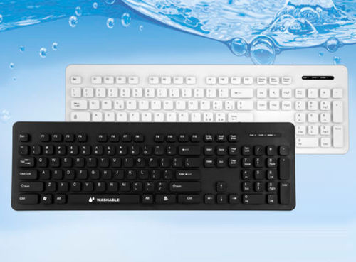 Teclado hospitalar com teclado numérico - ATM-PK108 - Shezhen AITmon Technology Co,.Ltd - em silicone / lavável / USB