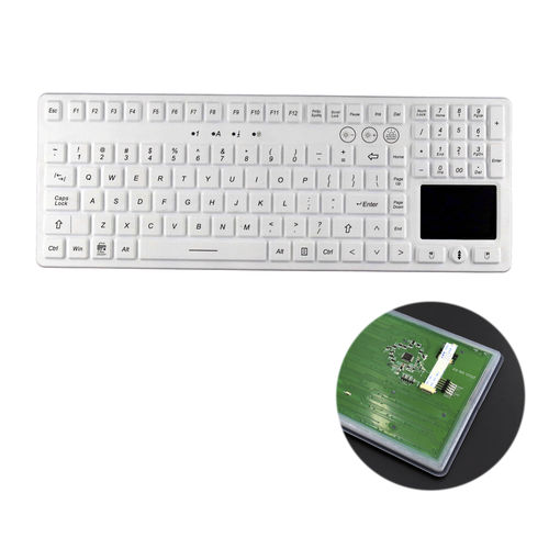 Teclado hospitalar com touchpad - ATM-SK12 - Shezhen AITmon Technology Co,.Ltd - com ponteiro / com teclado numérico / com autenticação multifatorial