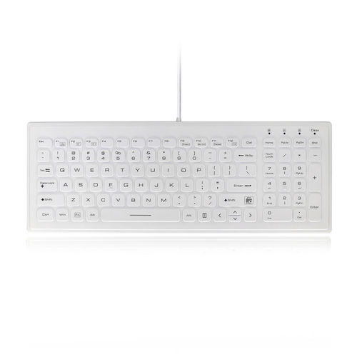 Teclado antibacteriano - ATM-SK425BL - Shezhen AITmon Technology Co,.Ltd - com teclado numérico / em silicone / lavável