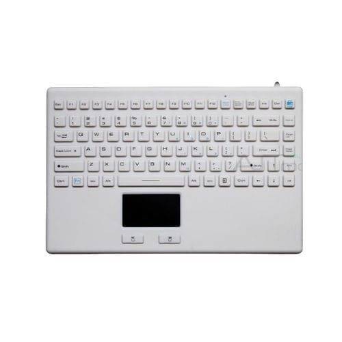 Teclado hospitalar com touchpad - ATM-SK407T - Shezhen AITmon Technology Co,.Ltd - com teclado numérico / em silicone / lavável