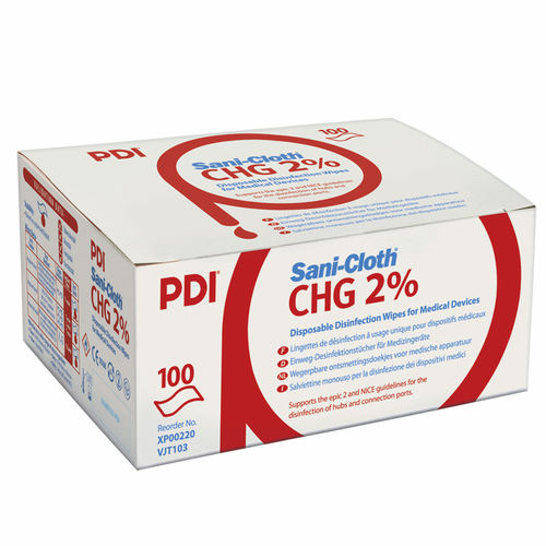 Lenços umedecidos para pisos e outras superfícies - Sani-Cloth® CHG 2% - PDI International - emb. 100 unidades / emb. 200 unidades
