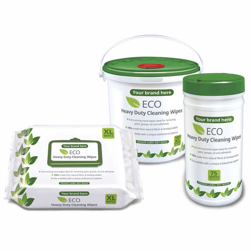 Lenços umedecidos para pisos e outras superfícies - Eco wipes - PDI International - emb. 100 unidades