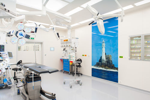 Painel para sala de cirurgia - 102.15 - FORCLEAN - sanduíche / em vidro