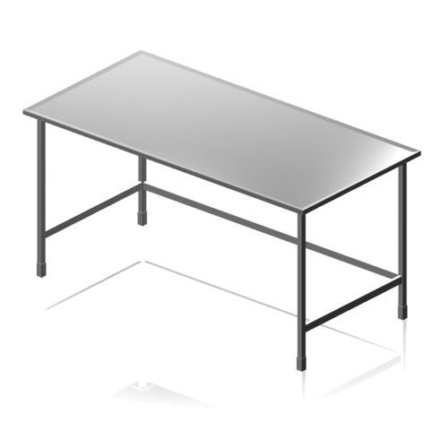 Mesa de trabalho - 215.01 - FORCLEAN - retangular / em aço inoxidável