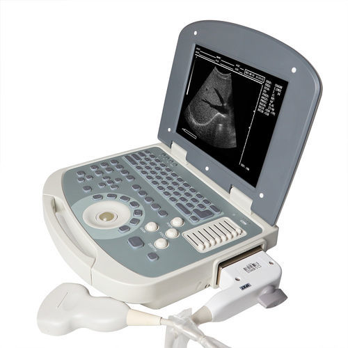 Aparelho de ultrassom portátil - MDK-860 - Mianyang United Ultrasound Electronics - geral / em preto e branco / com console integrada