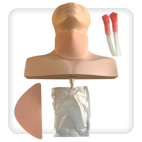 Simulador de cricotireoidostomia - M1133 - SATC solution - para procedimentos de emergência médica / de cabeça / em poliuretano